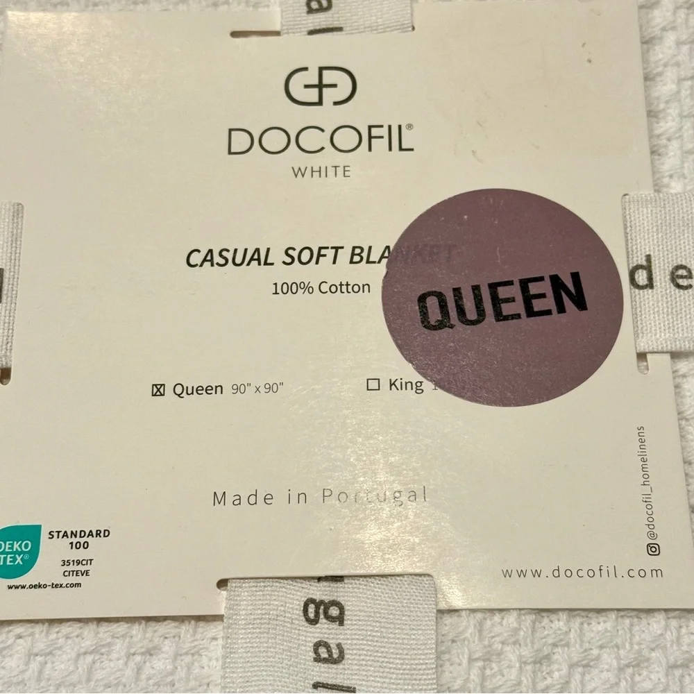 Docofil Portugal Hotel Luxury Matelasse All Season Lightweight Quilt 100% Cotton
